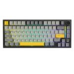 لوحة مفاتيح ميكانيكية ATTACK SHARK X820 Ultra Tri-Mode 75% Gasket - Star Black Moon Light + Shark Switch