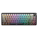 لوحة مفاتيح ميكانيكية لاسلكية ATTACK SHARK X66 60% مع أغطية مفاتيح PBT مطبوعة جانبيًا - Gradient Black Moon Light