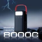 ⁦بروميت بطارية عالية السعة بسعة 80000 مللي أمبير مع شحن فائق السرعة بقدرة 100 واط • شحن سريع بقدرة 100 واط • منفذ شحن سريع الإصدار الثالث - أسود⁩ - الصورة ⁦2⁩