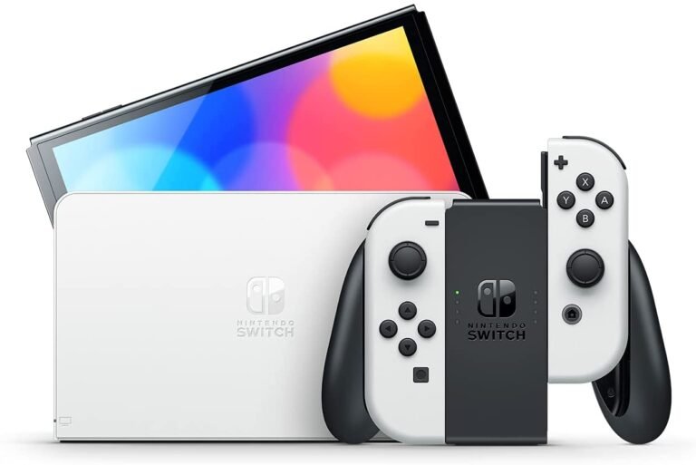 Nintendo Switch – OLED Model w/ White Joy-Con- and Paper Mario: The Origami King - Level Up