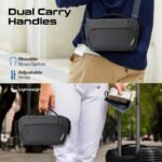 ⁦بروميت حقيبة تنظيم للإكسسوارات التقنية متعددة الاستخدام مع عدة جيوب, أسود⁩ - الصورة ⁦2⁩
