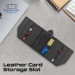 ⁦بروميت حقيبة تنظيم للإكسسوارات التقنية متعددة الاستخدام مع عدة جيوب, أسود⁩ - الصورة ⁦3⁩
