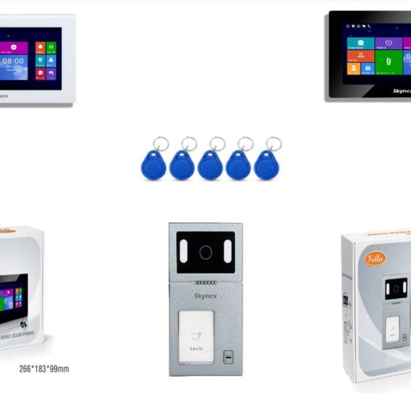 نظام إنتركم فيديو IP ذكي مع شاشة لمس 7 بوصة ووحدة خارجية بكاميرا 2MP – موديل SKY-IP-M75T-TUYA + SKY-IP-P901