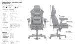 ⁦كرسي الألعاب AndaSeat New Kaiser 4 مع مساند ذراع 6D – جلد PVC فاخر – مقاس كبير (L) – لون خمري كلاسيكي⁩ - الصورة ⁦4⁩