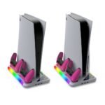⁦قاعدة تبريد متعددة الوظائف Dobe TP5-3557 لجهاز PS5 / PS5 Slim⁩ - الصورة ⁦8⁩