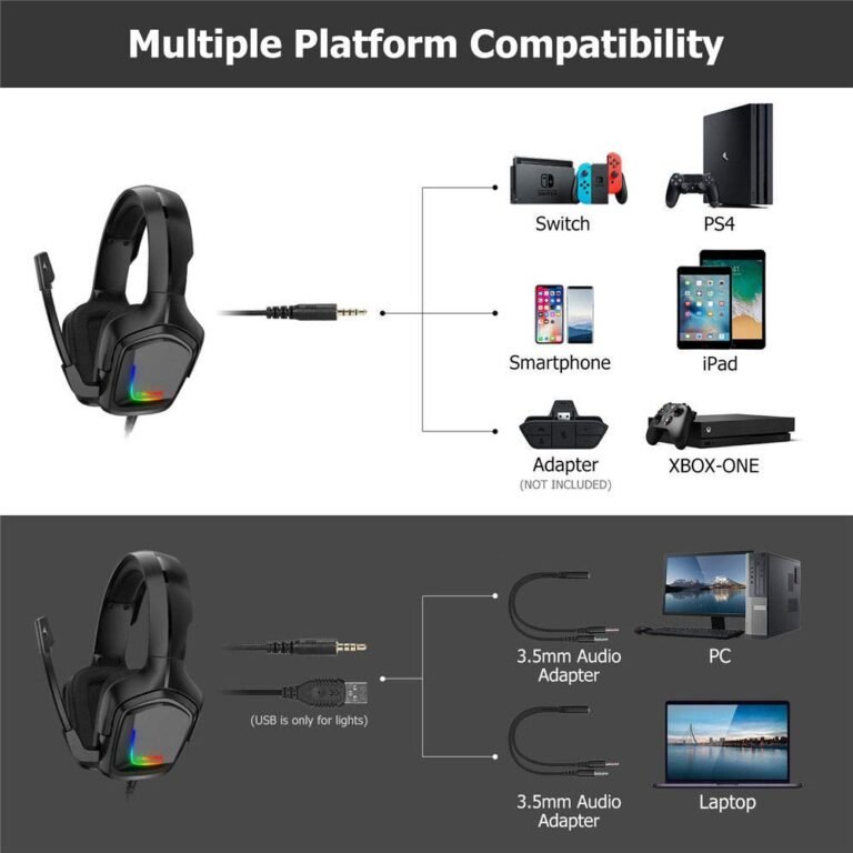 Onikuma K20 Professional Gaming Headset "Noise Cancellation" - Level UpOnikumaHeadset6972470560473