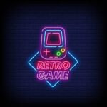 لوحة نيون للألعاب "Retro Game XL"