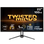 Twisted Minds TM22FHD100IPS 22" FHD IPS, 100Hz, 1ms Gaming Monitor - Black - Level UpTwisted MindsGaming Monitor781930689175
