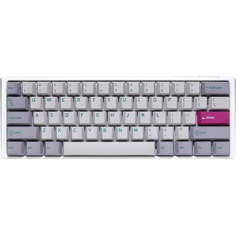 uae_ducky-one-3-mini-mist-red-switch_0.jpg DUCKY ONE 3 MINI PBT HOT SWAP RedSwitch Cherry RGB Wired Mechanical Gaming Keyboard Arabic - Mist Grey - الصورة 1