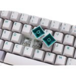 ⁦DUCKY ONE 3 MINI PBT HOT SWAP RedSwitch Cherry RGB Wired Mechanical Gaming Keyboard Arabic - Mist Grey⁩ - الصورة ⁦4⁩