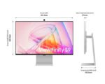 ⁦Samsung View Finity S9 27" 5K,IPs,5ms, 60Hz Flat Gaming Monitor -  LS27C902PAMXUE⁩ - الصورة ⁦4⁩