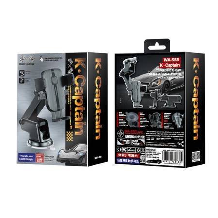 WEKOME WA-S55 K Captain Series - Mechanical car phone holder 4.7”- 7.2” - Black - Level UpWekomePhone & Controller Holder6941027631805