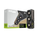 كرت شاشة زوتاك جي فورس RTX 5080 16GB GDDR7 سولد (أبيض)