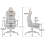 ⁦COUGAR Armor EVO S Gaming Chair Retractable Footrest – Orange, 120kg⁩ - الصورة ⁦12⁩