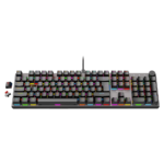 ⁦MeeTion MK009 Pro Hot-swap Mechanical Gaming RGB Keyboard, Red Switch – Arabic English⁩ - الصورة ⁦3⁩