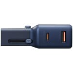 محول سفر Energea TravelGo بمنفذ USB-C واحد ومنفذ USB-A واحد بقدرة 35 واط - أزرق - Image 2