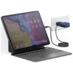 محول سفر Energea TravelGo بمنفذ USB-C واحد ومنفذ USB-A واحد بقدرة 35 واط - أزرق - Image 5
