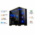 كمبيوتر ألعاب مخصص بمعالج كور ألترا 9 285 كي، كارت شاشة آر تي إكس 5080 أسترال سعة 16 جيجابايت، رامات 32 جيجابايت دي دي آر 5 بسرعة 6000 ميجاهرتز، هارد إس إس دي 2 تيرابايت إن في إم إي، ويندوز 11 برو