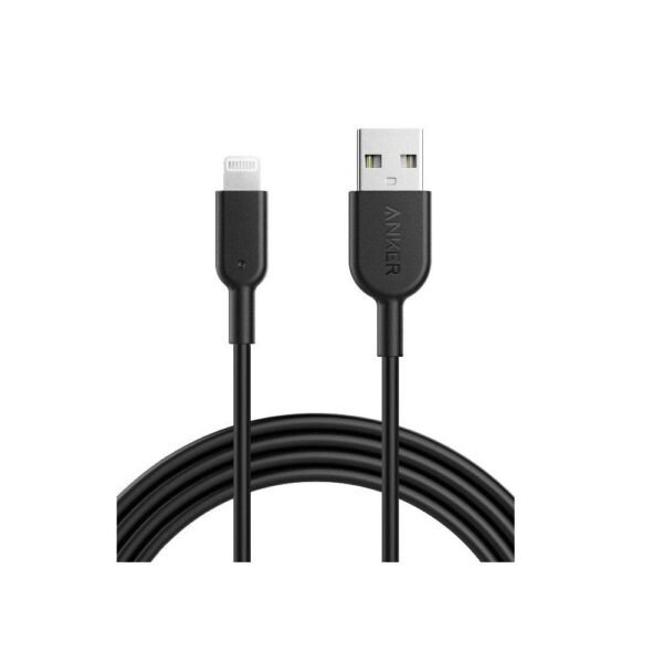 Anker A8432 PowerLine II with Lightning Connector Cable – 3ft/1m – Black – A8432H12