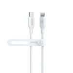 Anker 542 USB-C to Lightning Cable – Bio-Based – 3ft/0.9m – White – A80B1H21