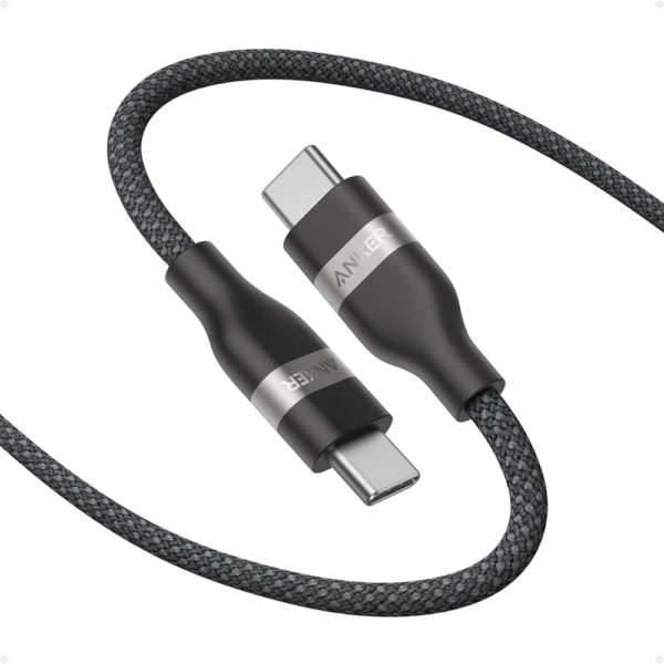 Anker A82E2 USB-C to USB-C Cable 240W – Soft, Durable – 3ft/0.9m, Black – A82E2H11