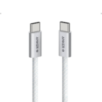 Anker 8060 Zolo USB-C to USB-C 240W Braided Fast Charging Cable, 3.3ft – 1m White, A8060H21