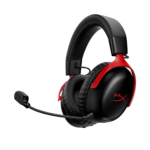 HyperX Cloud III S Wireless Gaming Headset, 53mm, Spatial Audio – Red/Black