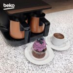 ماكينة قهوة تركية بيكو TKM-8961B TELVE DUO - 1050 واط - (نحاسي / أسود)