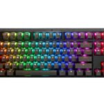 لوحة مفاتيح الألعاب الميكانيكية DUCKY ONE 3 TKL HOT SWAP بمفاتيح Red Switch وإضاءة RGB سلكية - Aura Black