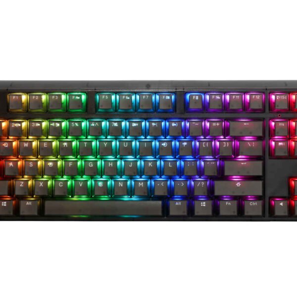 لوحة مفاتيح الألعاب الميكانيكية DUCKY ONE 3 TKL HOT SWAP بمفاتيح Red Switch وإضاءة RGB سلكية - Aura Black