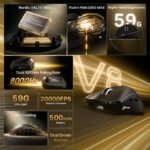 ⁦ماوس ألعاب لاسلكي ATTACK SHARK V8 فائق الخفة ومريح لليد اليمنى، بدقة تصل إلى 42000 DPI - أسود⁩ - الصورة ⁦4⁩
