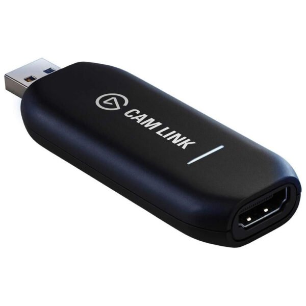Elgato Cam Link 4K - Broadcast Live, Record via DSLR, Camcorder, or Action cam, 1080p60 or 4K at 30 fps, Compact HDMI Capture Device, USB 3.0 - Level Up