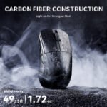 ⁦ATTACK SHARK R11 Ultra Carbon Fiber Wireless 8K Gaming Mouse (PAW3950MAX) up to 42000 DPI - Forged Black⁩ - الصورة ⁦2⁩