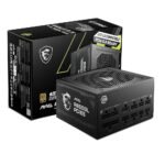 MSI 850W PSU MAG A850GL PCIE5 80 Plus Gold Power Supply Flat Cables