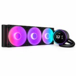 The XT Kraken Elite 360 RGB V2 is a 360 mm all-in-one liquid cooler with an IPS display 2.72-inch LCD display