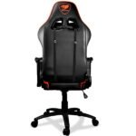 ⁦Cougar Armor One Gaming Chair Breathable PVC Leather, Black-Orange⁩ - الصورة ⁦3⁩