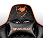 ⁦Cougar Armor One Gaming Chair Breathable PVC Leather, Black-Orange⁩ - الصورة ⁦4⁩