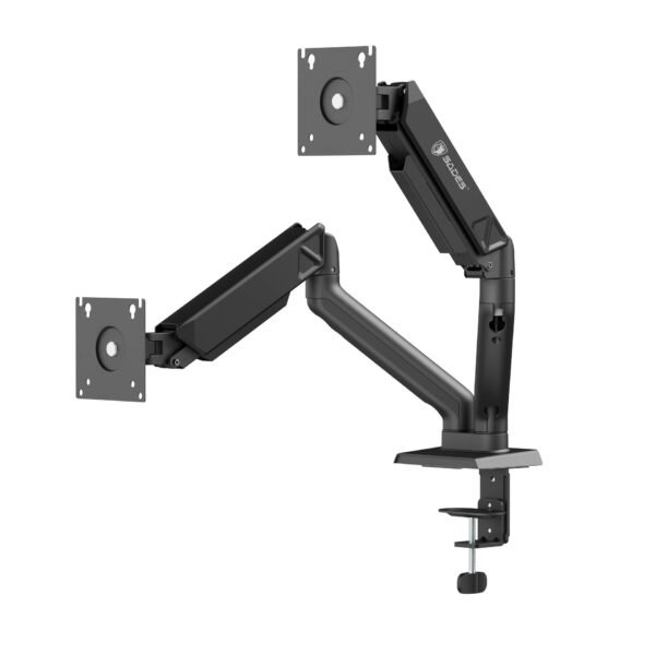 حامل شاشتين مزدوج Sades Viper SA-MS01 (أقصى حجم 32 بوصة/9 كغ لكل ذراع)