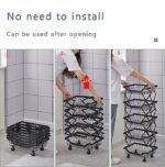 4 Layer Adjustable Foldable Movable Storage Rack for Kitchen Use - Level UpLevel UpSmart Devices501668