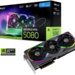 بطاقة الرسومات PNY GeForce RTX 5080 ARGB EPIC-X RGB OC، بسعة 16GB GDDR7