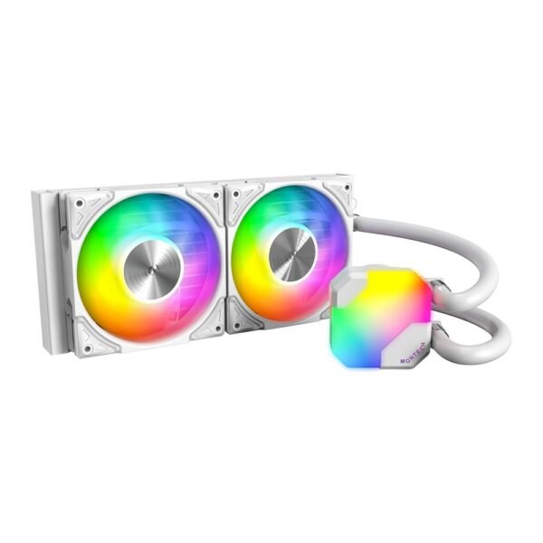 Montech HyperFlow ARGB 240 AIO 240mm CPU Cooling System, White