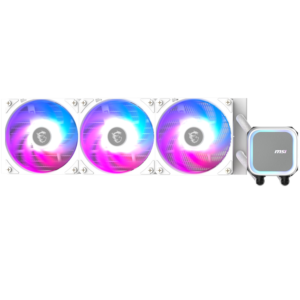 4711377276689 MSI MAG CORELIQUID A13 360 CPU Liquid Cooler – White - الصورة 1