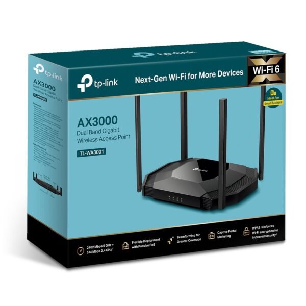 TP-Link WA3001 AX3000 Wireless Dual-Band WiFi 6 Gigabit Access Point