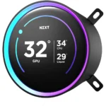 ⁦NZXT Kraken Elite 240 RGB – Black, 240mm AIO Liquid Cooler with 2.72″ IPS LCD & RGB⁩ - الصورة ⁦3⁩