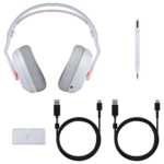 ⁦Astro A20 X LIGHTSPEED Wireless Gaming Headset with PLAYSYNC AUDIO and LIGHTSYNC RGB, White⁩ - الصورة ⁦5⁩