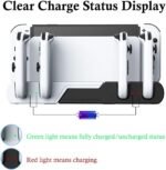 ⁦قاعدة شحن جهاز التحكم الصغير TNS-0122B Switch OLED (JOY-Con) يمين/يسار⁩ - الصورة ⁦6⁩