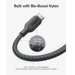 ⁦Anker 542 USB-C to Lightning Cable 30W -Bio-Nylon -3ft -Black -A80B5H11⁩ - الصورة ⁦4⁩