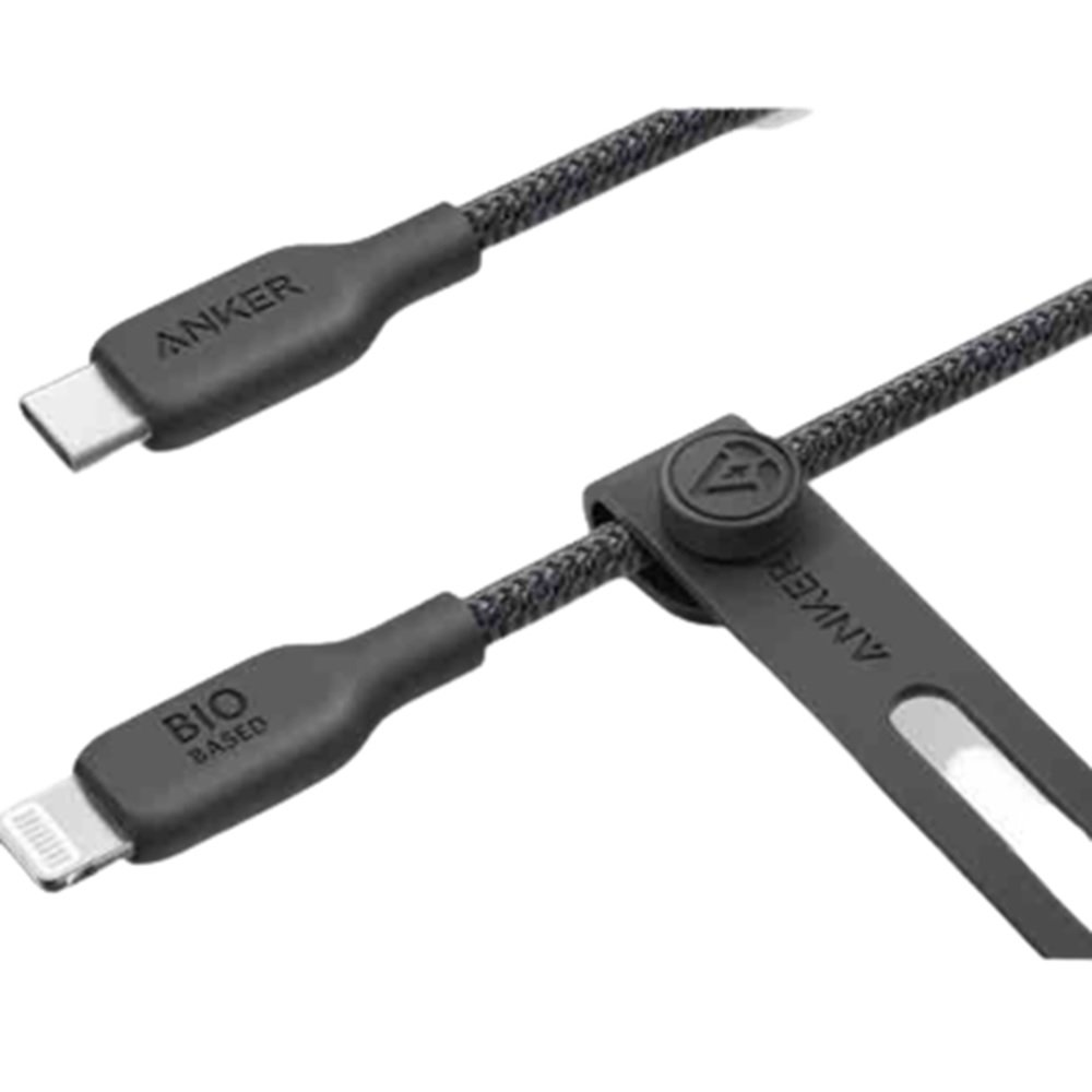 542-BLACK Anker 542 USB-C to Lightning Cable – Bio-Nylon – 6ft/1.8m -Black -A80B6H11 - الصورة 1