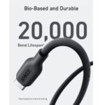 ⁦Anker 544 USB-C to USB-C Cable 140W -Bio-Based -6ft -Black -A80F2H11⁩ - الصورة ⁦3⁩