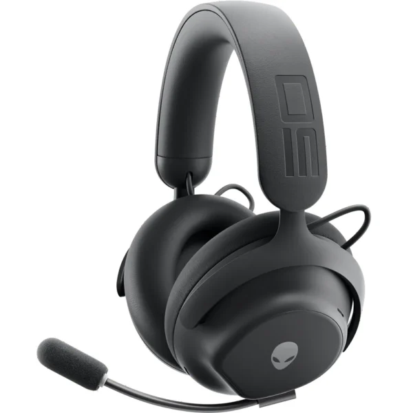 Alienware Pro Wireless Gaming Headset Dual Mic AI ANC (Active Noise Cancellation)  – Dark Side of the Moon